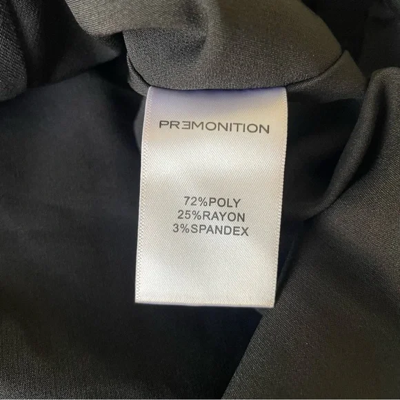 PREM Premonition Elegant Black One-Shoulder Dress with exquisite details - Picture 11 of 14